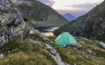 widok na namiot i Rauenbergsee